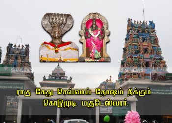 ராகு கேது செவ்வாய் தோஷம் நீக்கும் கொடுமுடி மகுடேஸ்வரர்