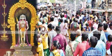 பழனி முருகன் கோவிலில் பக்தர்கள் கூட்டம் அலைமோதியது.