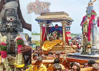 ராமேசுவரம் தனுஷ்கோடியில் விபீஷணருக்கு பட்டாபிஷேகம்