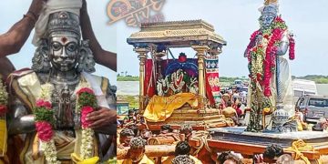 ராமேசுவரம் தனுஷ்கோடியில் விபீஷணருக்கு பட்டாபிஷேகம்